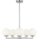Nube 5 Light 26 inch Brushed Nickel Chandelier Ceiling Light in Incandescent