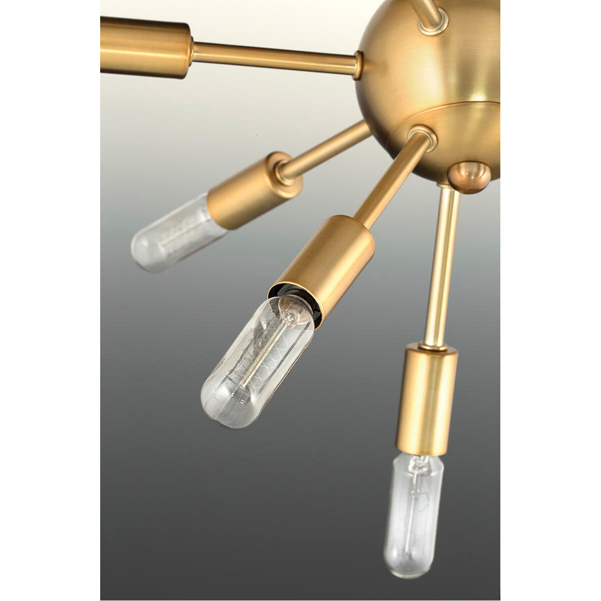 Ion 12 Light 14.13 inch Brushed Bronze Chandelier Ceiling Light, Design Series