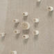 3-D Spiral Beige Fabric Wall Decor