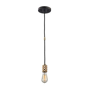 Collegeville 1 Light 2 inch Oil Rubbed Bronze with Polished Gold Multi Pendant Ceiling Light, Configurable
