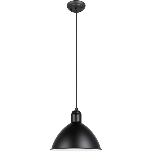 Priddy 1 Light 12 inch Black Pendant Ceiling Light