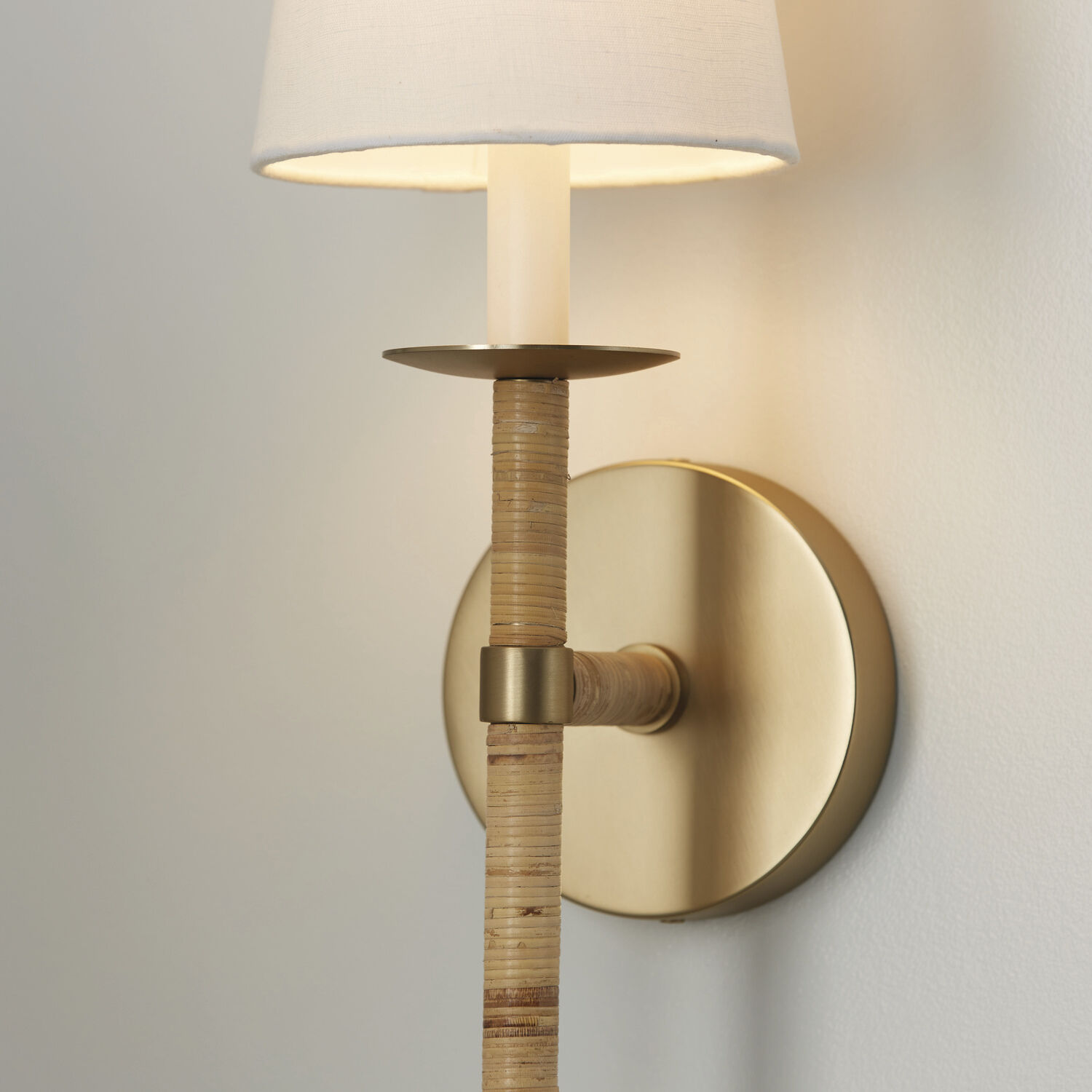 Tulum 1 Light 6 inch Matte Brass Sconce Wall Light