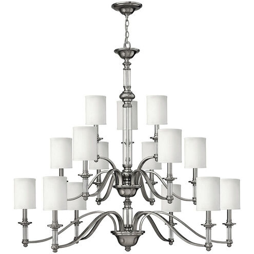 Sussex 15 Light 47 inch Brushed Nickel Indoor Chandelier Ceiling Light