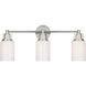 C&M by Chapman & Myers Ashford 3 Light 23.75 inch Bathroom Vanity Light