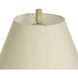 Morgana 31 inch 150 watt Gray Taupe and Brass Table Lamp Portable Light