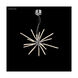 Pyramid LED 28 inch Silver Crystal Chandelier Ceiling Light