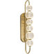 Marni LED 4.75 inch Natural Brass Bath Vanity Light Wall Light