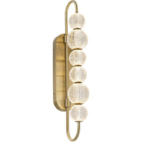 Marni LED 4.75 inch Natural Brass Bath Vanity Light Wall Light