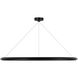 Peter Bristol Racetrack LED 48 inch Bronze Ring Chandelier Ceiling Light