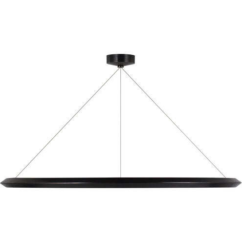 Peter Bristol Racetrack LED 48 inch Bronze Ring Chandelier Ceiling Light