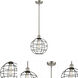 Lake Placid 1 Light 10 inch Satin Nickel Pendant Ceiling Light