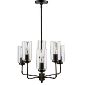 Ray 6 Light 21 inch Oil Rubbed Bronze Chandelier Ceiling Light