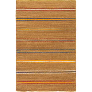 Miguel 36 X 24 inch Brown and Blue Area Rug, Wool and Cotton