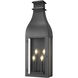 Toulouse 4 Light 32 inch Sand Black Outdoor Wall Light
