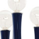 Kane LED 5.25 inch Midnight Blue with Polished Nickel Wallchiere Wall Light