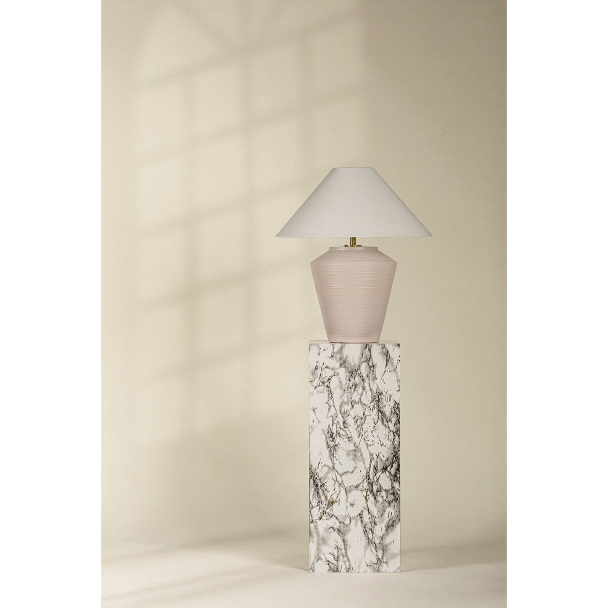 Rachie 23 inch 15.00 watt Aged Brass and Ceramic Whitewash Terracotta Table Lamp Portable Light