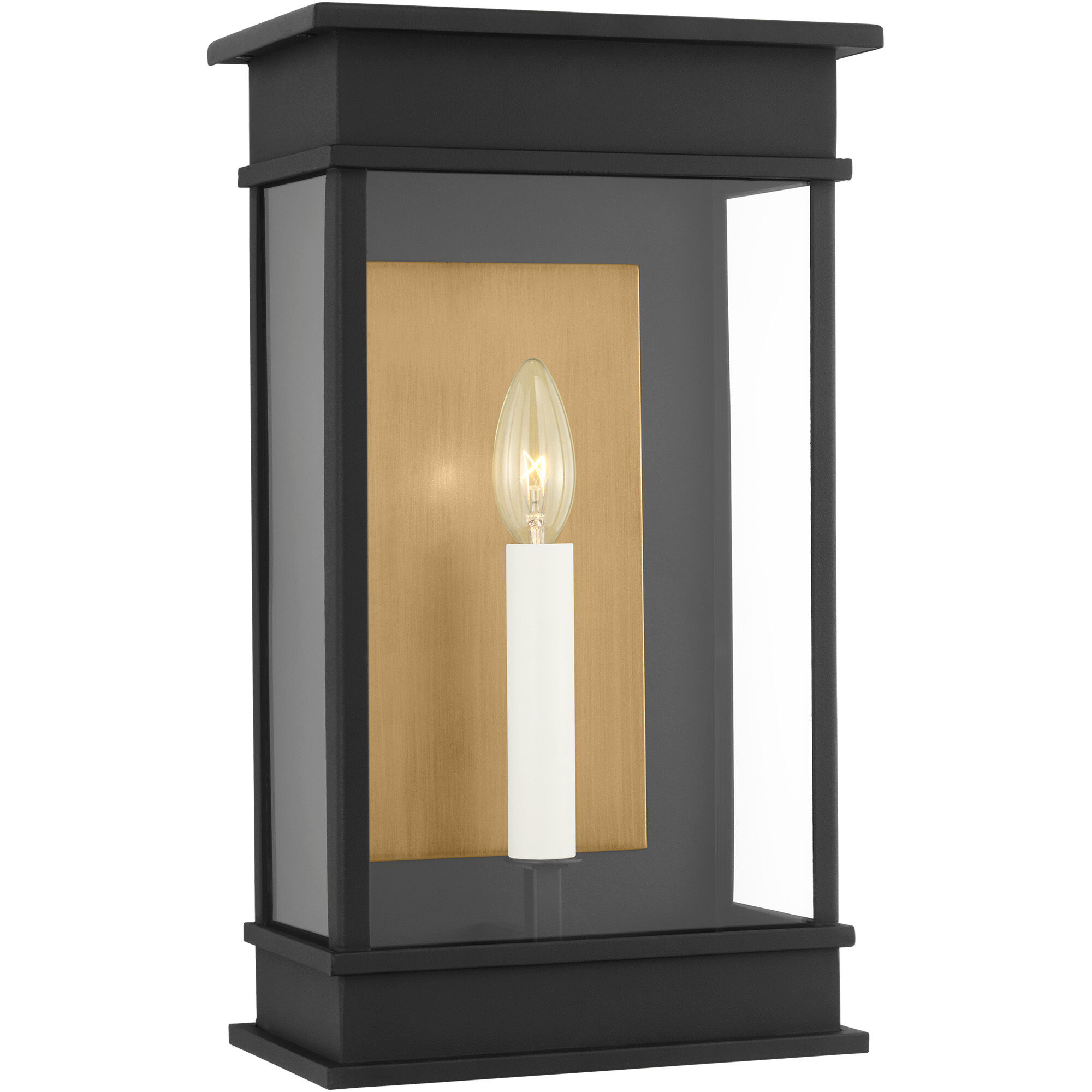 C&M by Chapman & Myers Cupertino 1 Light 10.25 inch Textured Black Outdoor Wall Lantern