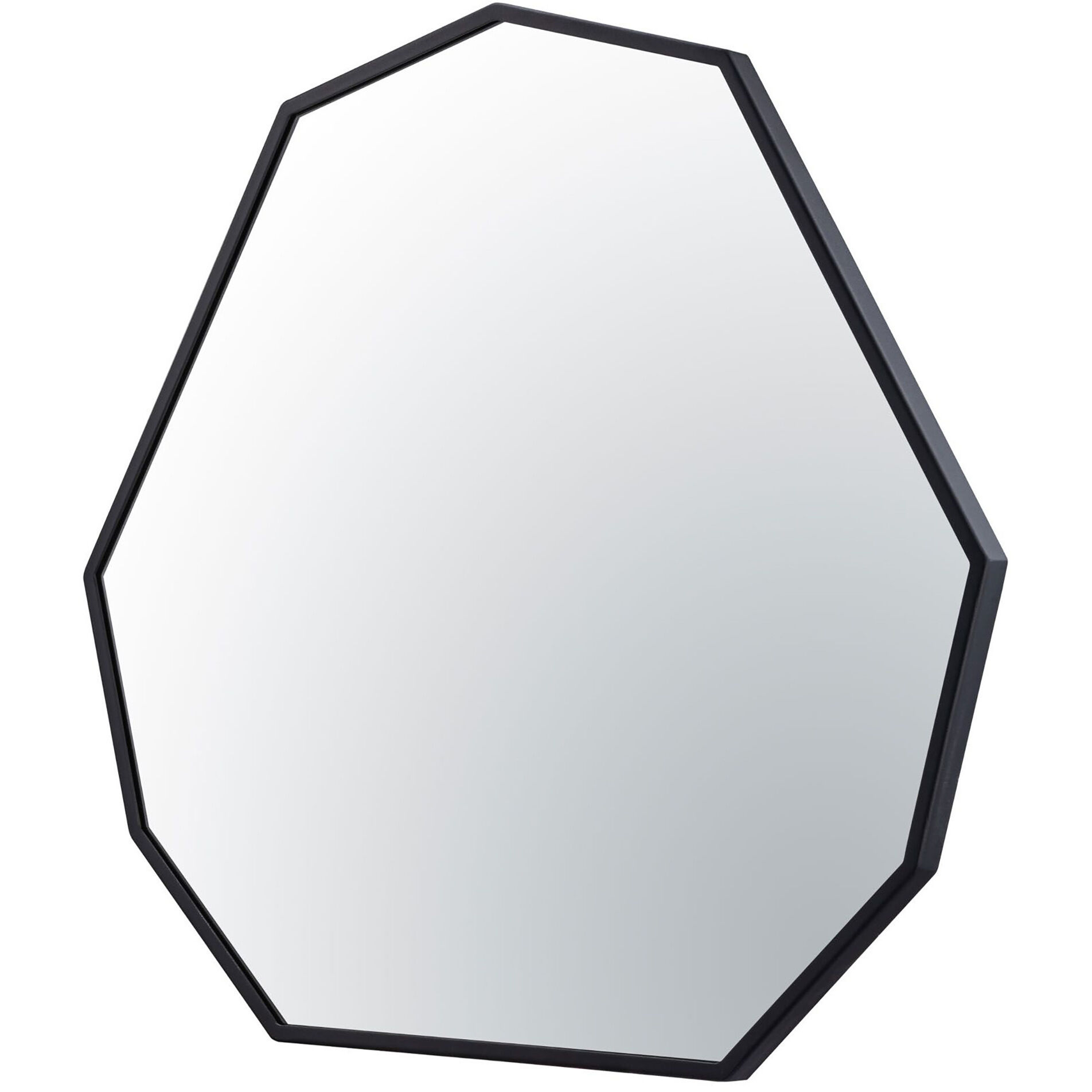 Hex No 30 X 28 inch Black Wall Mirror, Tamara Day Collaboration
