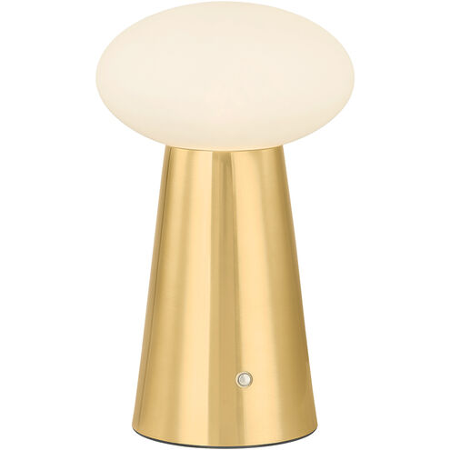Cashel 10 inch 3 watt Aged Brass Rechargeable Table Lamp Portable Light