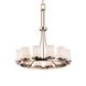 Textile LED 28 inch Dark Bronze Chandelier Ceiling Light
