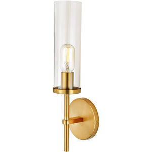 Alford 1 Light 5 inch Satin Brass Bathroom Wall Sconce Wall Light