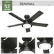 Seawall 52 inch Noble Bronze Outdoor Ceiling Fan