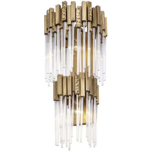 Matrix 2 Light 13 inch Havana Gold Sconce Wall Light