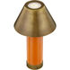Molly 12 inch 2.30 watt Fuschia Rose Portable Rechargeable Table Lamp Portable Light in Fuchsia Rose, By Coco & Dash