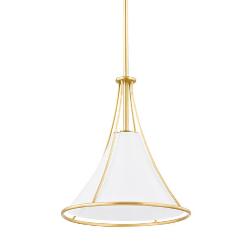 Madelyn 1 Light 12 inch Aged Brass Pendant Ceiling Light
