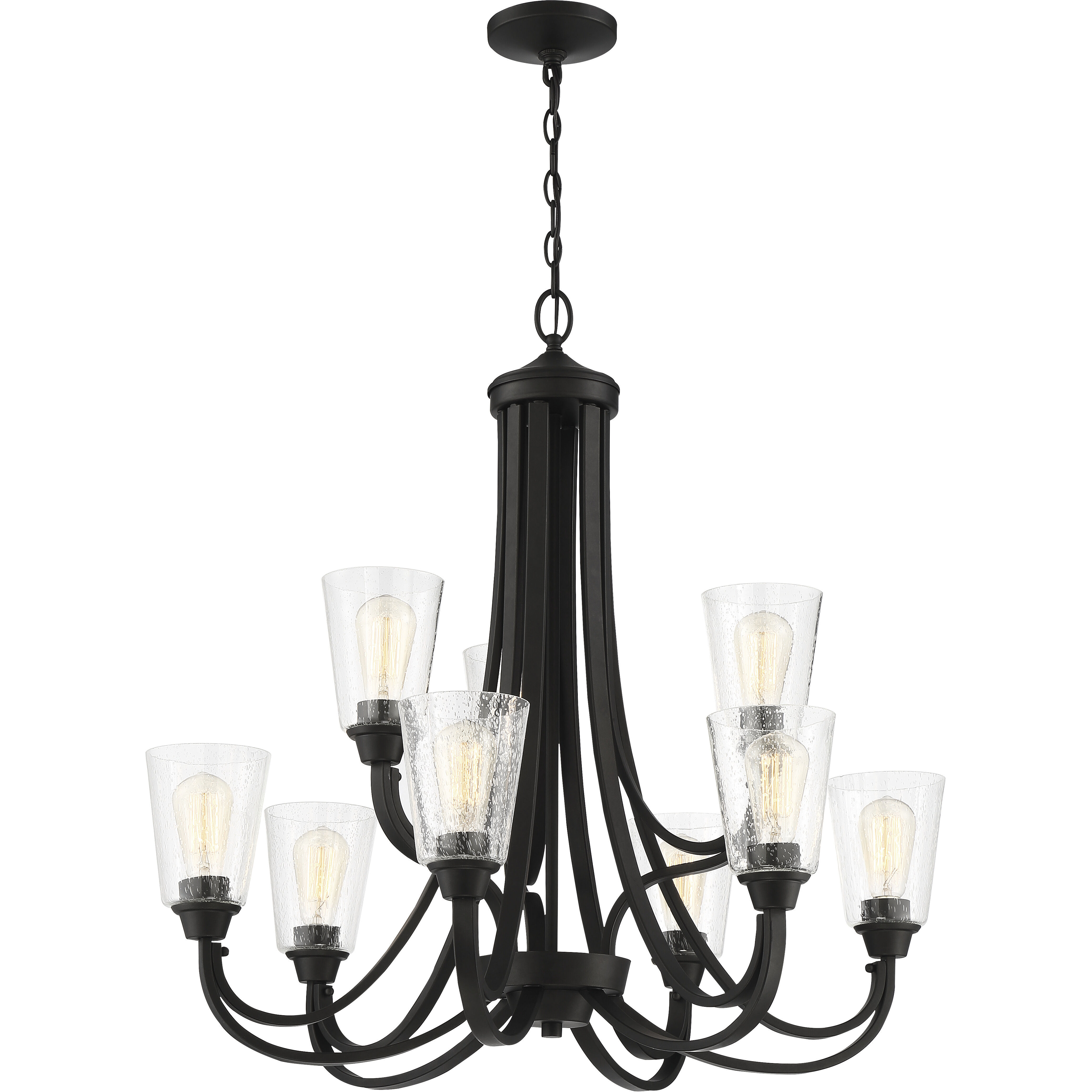 Grace 9 Light 32 inch Espresso Chandelier Ceiling Light in Clear Seeded, Neighborhood Collection