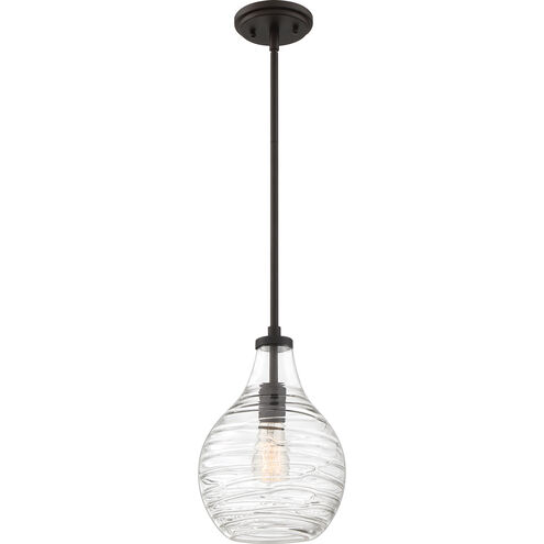 Genie 1 Light 9 inch Old Bronze Mini Pendant Ceiling Light