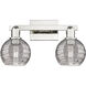 Downtown Urban Athens Deco Swirl 2 Light 16 inch Polished Nickel Bath Vanity Light Wall Light