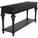 Colonial 72 X 20 inch Distressed Black Sofa Table