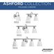 Ashford 4 Light 34 inch Polished Chrome Bath Vanity Wall Light