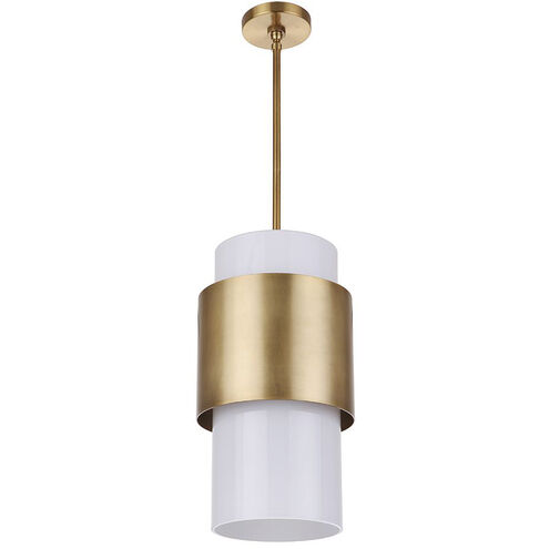 Jupiter II 1 Light 10.5 inch Brass Pendant Ceiling Light