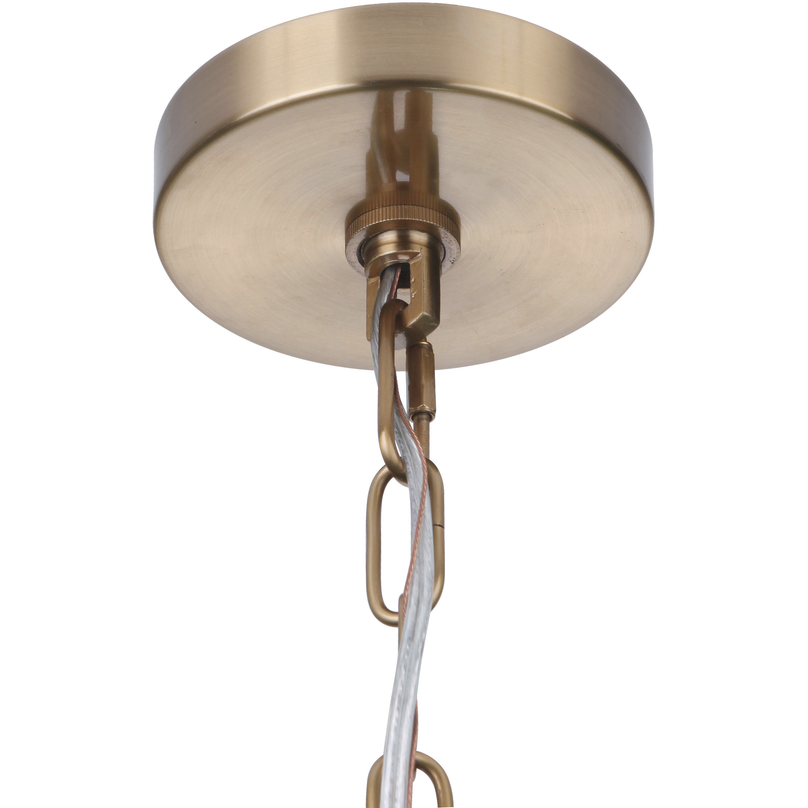 Larrson 6 Light 18 inch Satin Brass Chandelier Ceiling Light