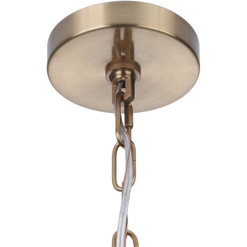 Larrson 6 Light 18 inch Satin Brass Chandelier Ceiling Light