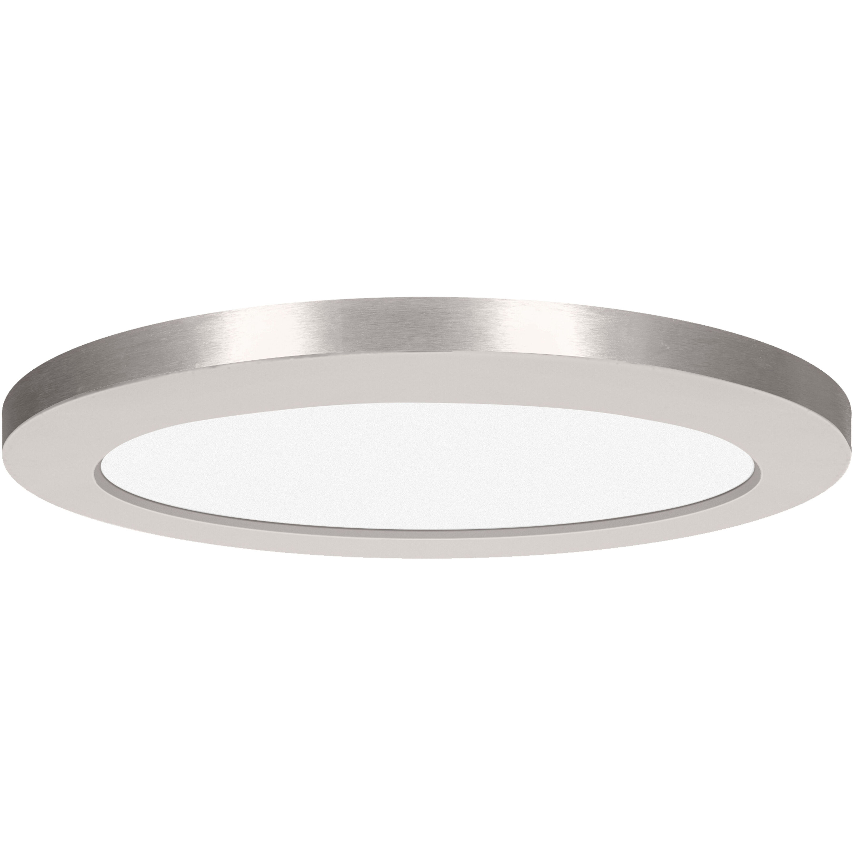 ModPLUS LED 12 inch Brushed Steel Flush Mount Ceiling Light