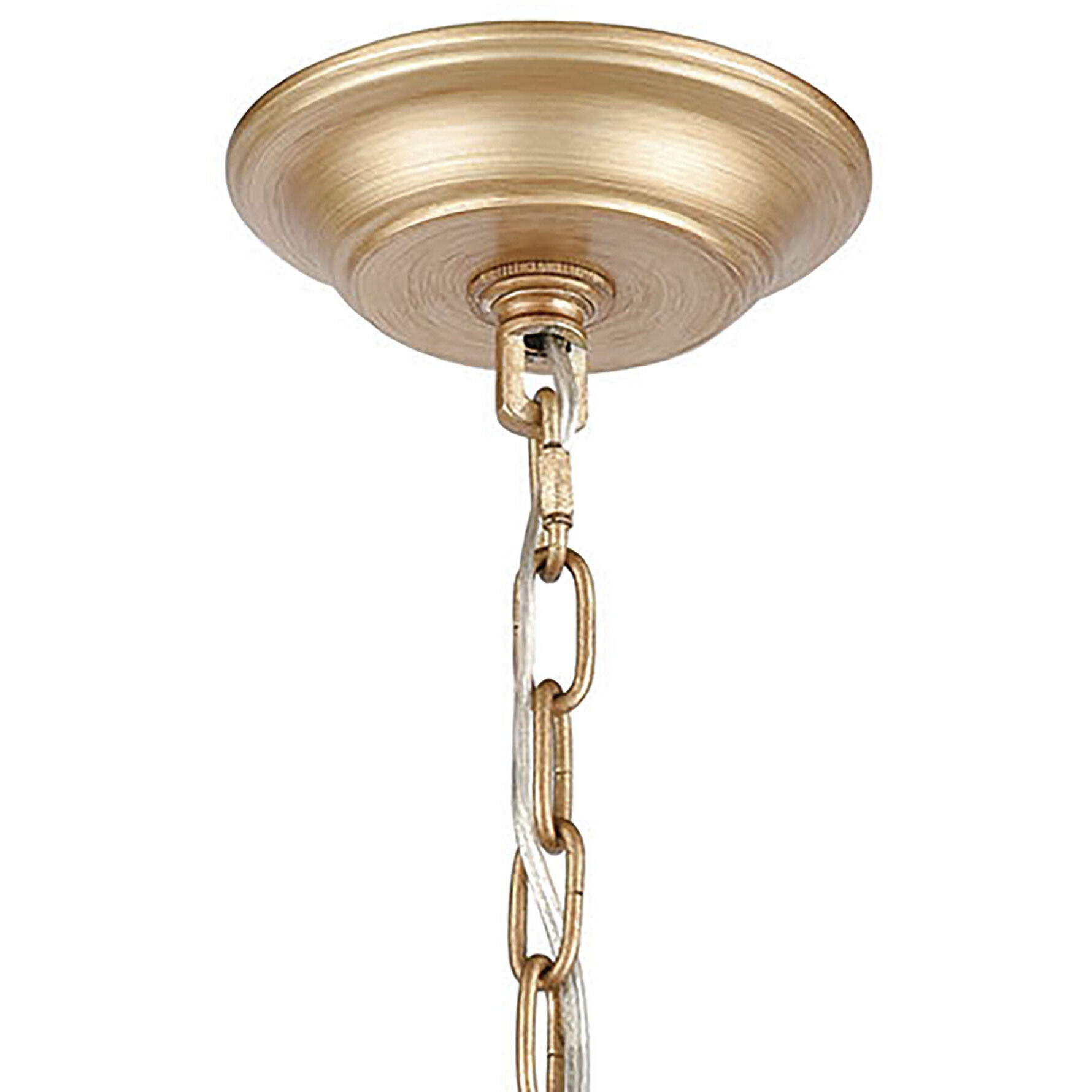 Equilibrium 1 Light 8 inch Matte Gold with Polished Nickel Mini Pendant Ceiling Light