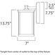 Terrace LED 13.75 inch Bronze Outdoor Wall Mount