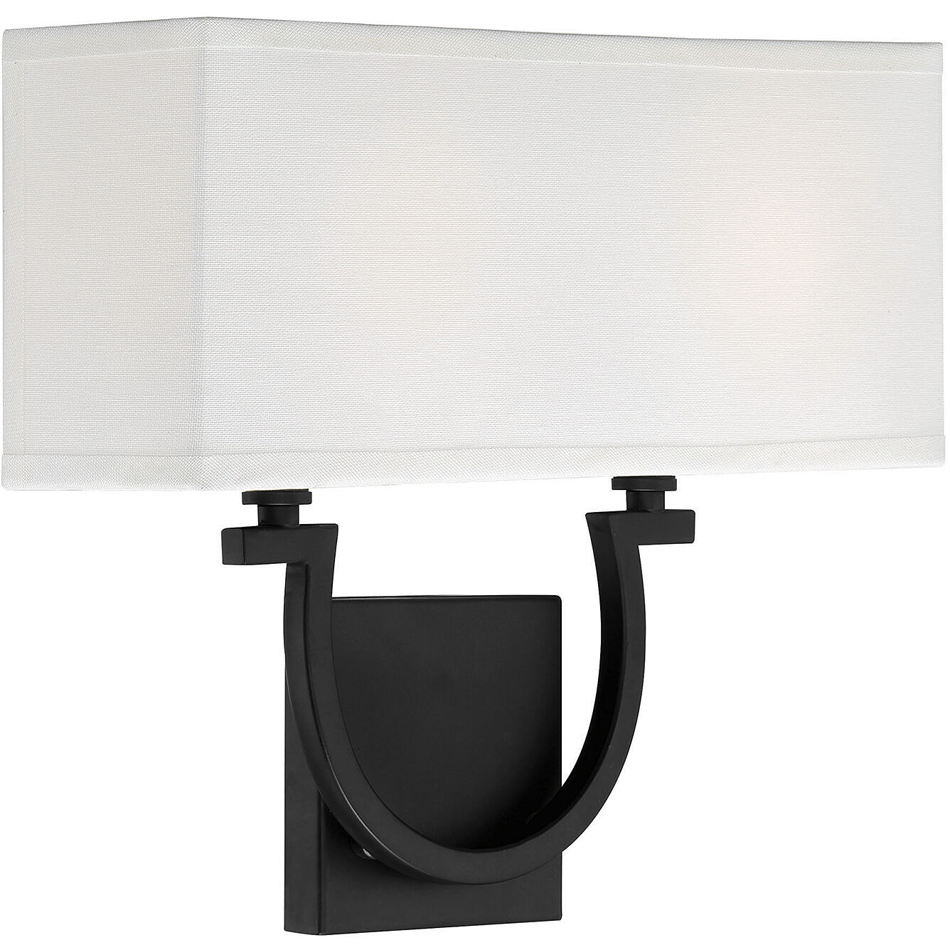 Rhodes 2 Light 14 inch Matte Black ADA Wall Sconce Wall Light, Essentials