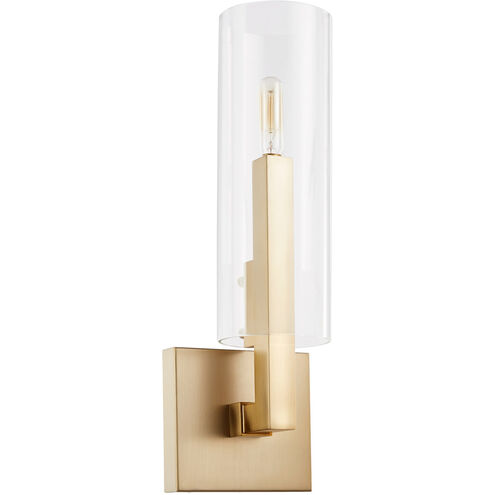 Harbin 1 Light 5 inch Aged Brass Wall Mount Wall Light