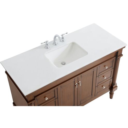 Lexington 48 X 21.5 X 35 inch Walnut Vanity Sink Set