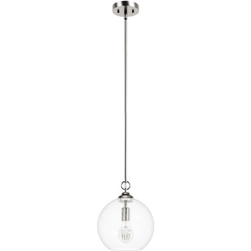High Oaks 1 Light 9.75 inch Brushed Nickel Pendant Ceiling Light