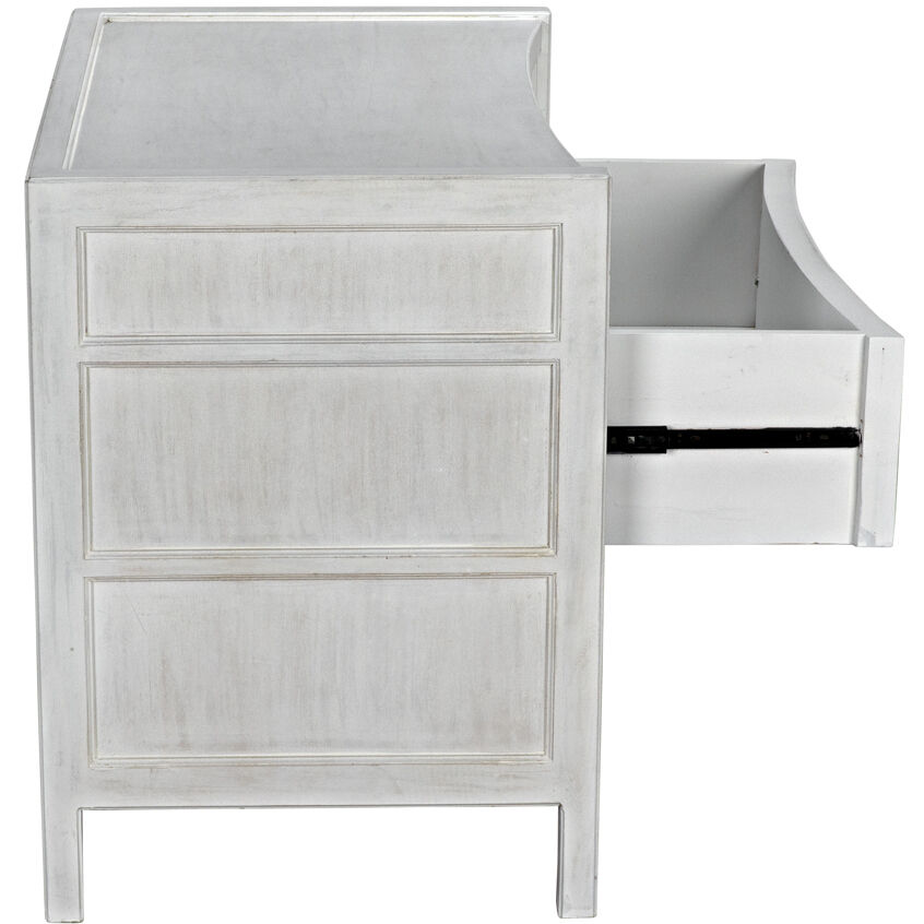 Hampton 36 X 31 inch White Wash Side Table