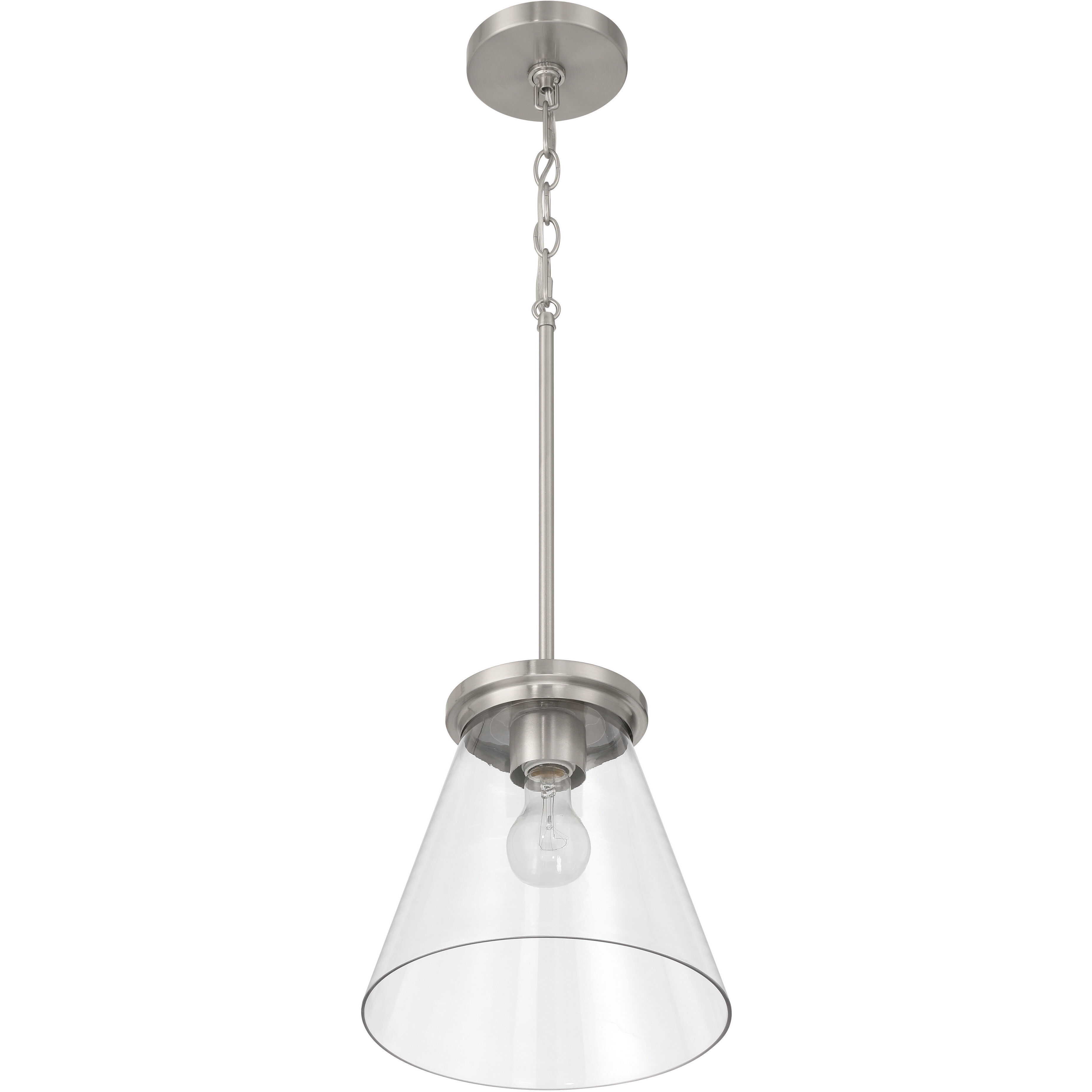 Connell 1 Light 10 inch Brushed Polished Nickel Pendant Ceiling Light
