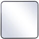 Gemma 32 X 32 inch Glossy Black Metal Finish Wall Mirror