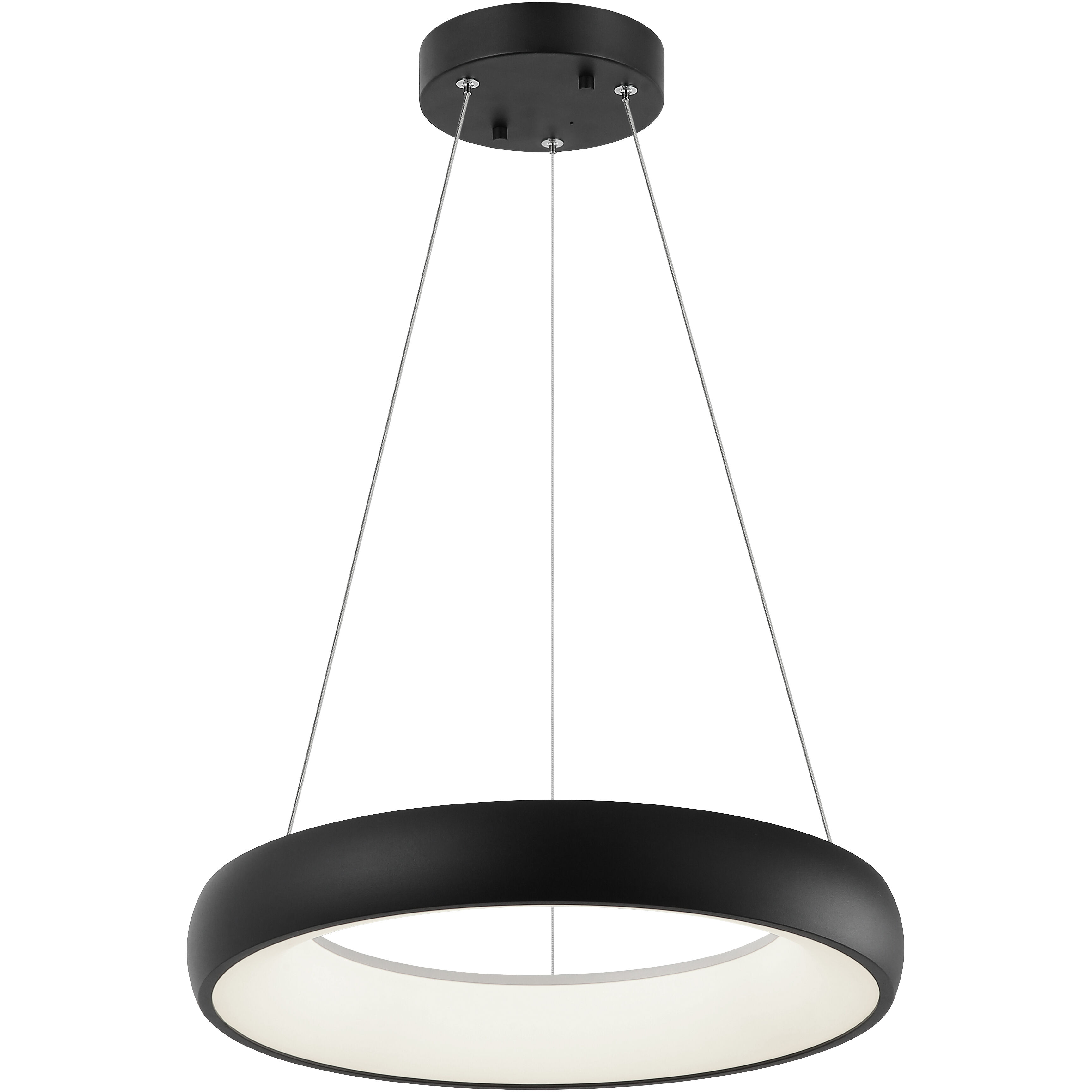 Maverick LED 16 inch Matte Black Pendant Ceiling Light