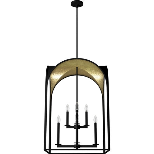 Dukestown 8 Light 23 inch Natural Iron Pendant Ceiling Light