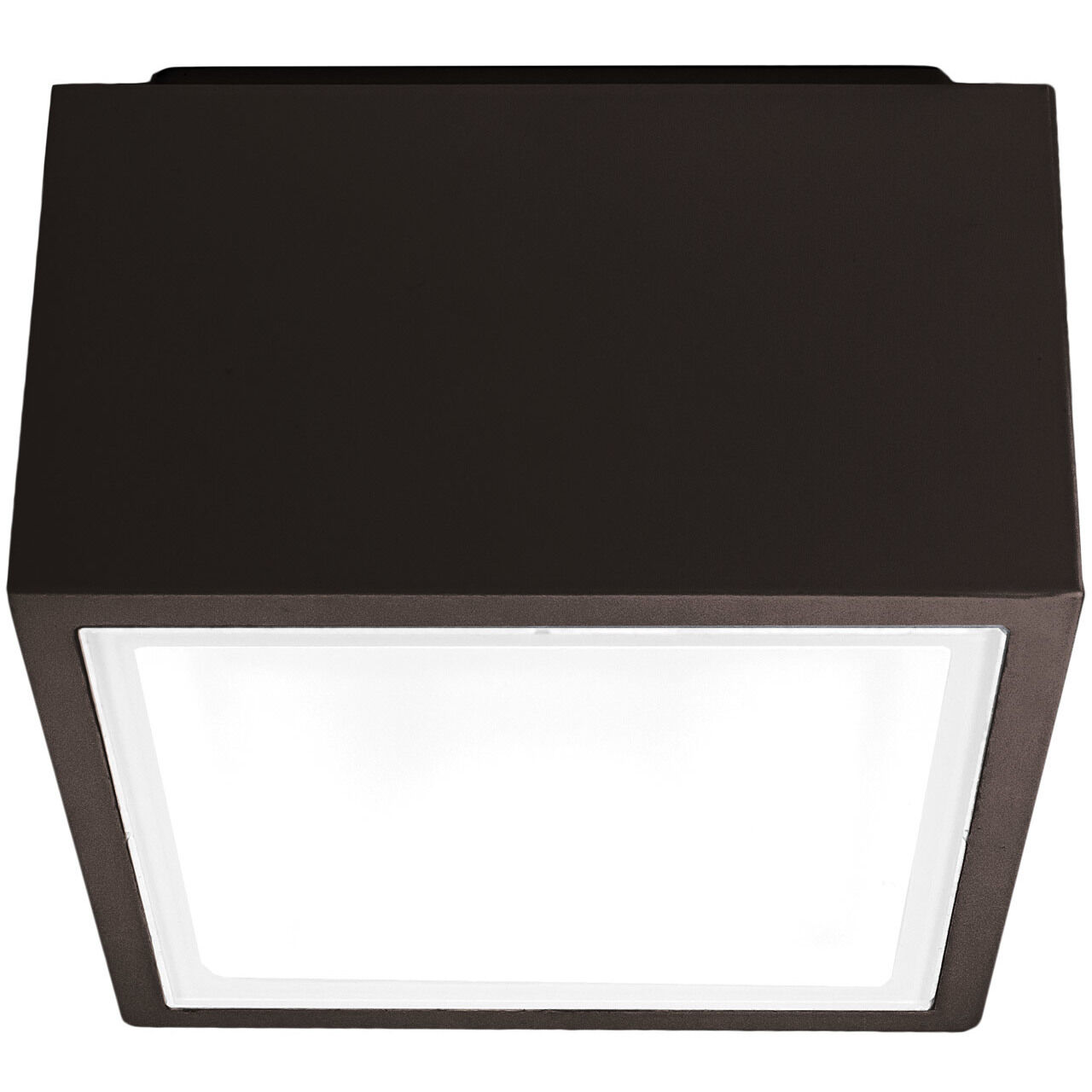 Bloc LED 5.5 inch Bronze Flush Mount Ceiling Light in 4000K